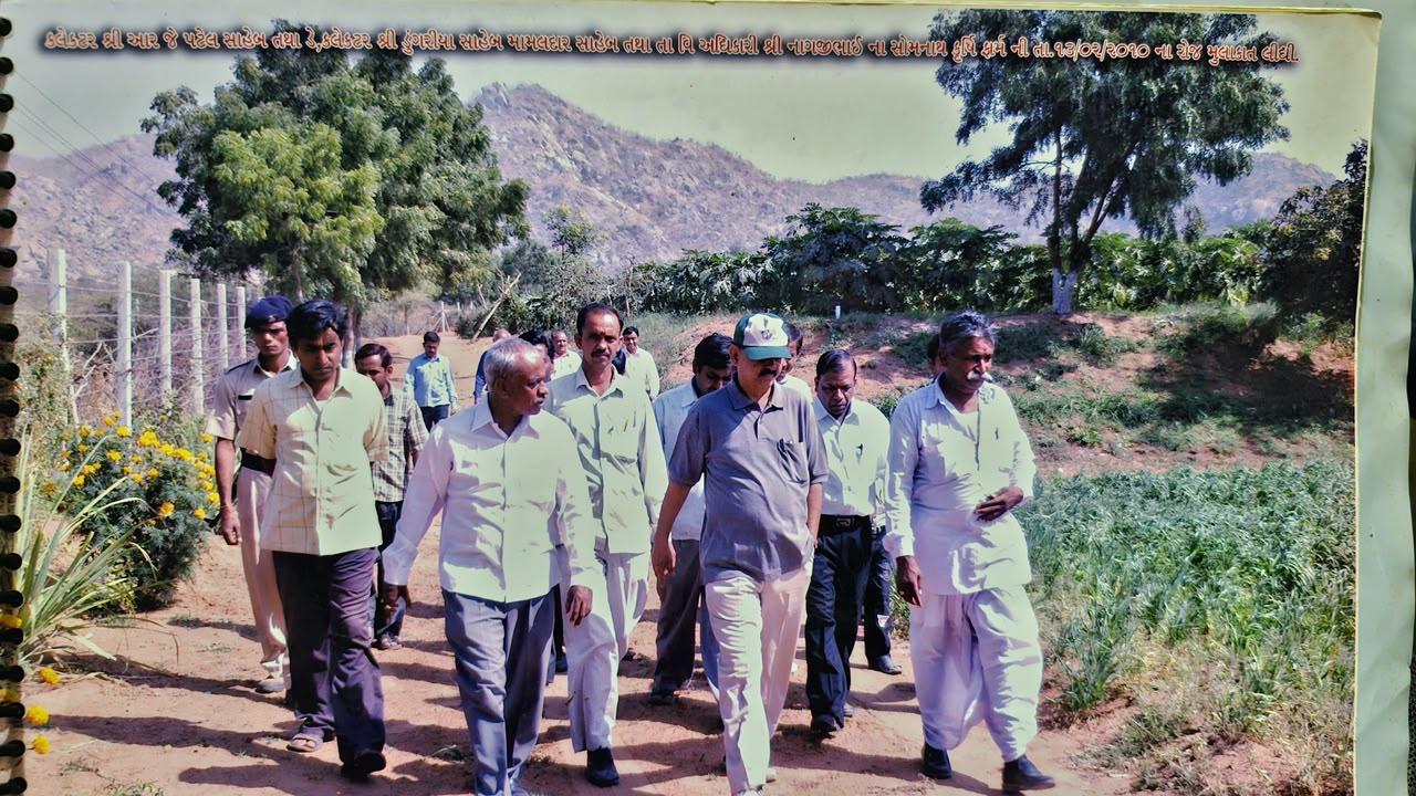 Historical agricultural visit at Somnath Krishi Farm